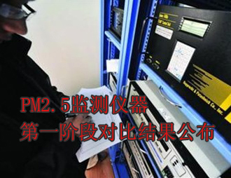 PM2.5監(jiān)測儀器第一階段比對結(jié)果公布
